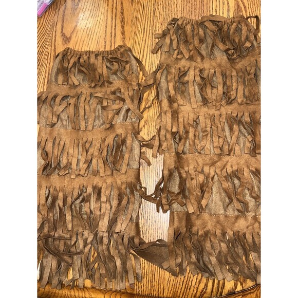 Spirit Halloween Fringe Boot Covers Costume Hippie 60s Party Dress Up - Picture 4 of 4